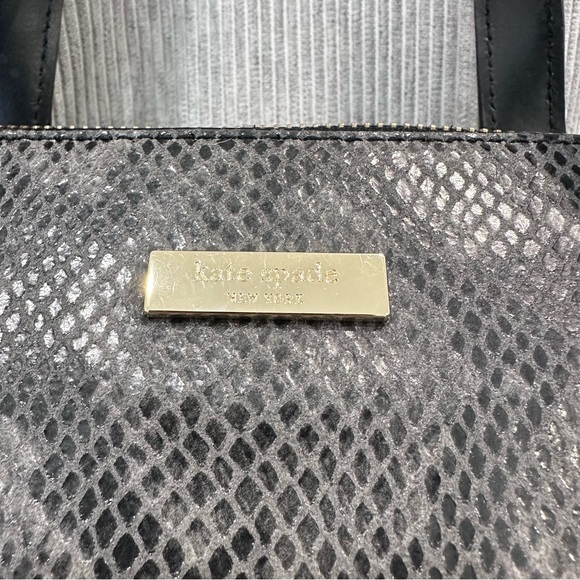 Kate Spade Parliament Square Exotic Savannah Satchel Bag In Snakeskin - Picture 7 of 16